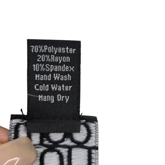 Clara Sun Woo Womens Black Cream Floral High-Low Tunic Top Small USA Made New - Picture 4 of 7